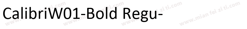 CalibriW01-Bold Regu字体转换